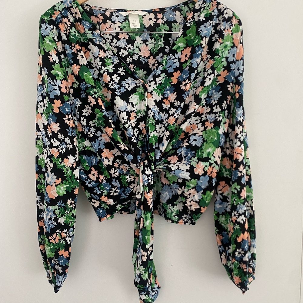 Floral Print Women's Tie up top